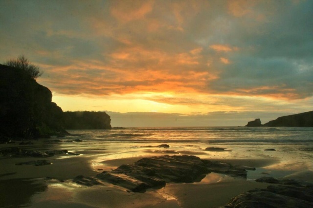 Evening at Trevone Bay